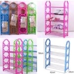 5 steps plastic shoe rack