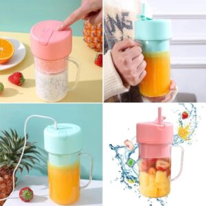 Rechargeable Fruit Blender with Straw