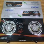 Glass Maximus double burner gas stove