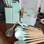 19PCS SILICON SPOON SET WITH CHOPPING BOARD