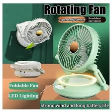 Fan Revolving Light Rechargeable revolving fan with led light – Elijahdre Stores