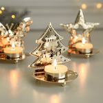 Christmas single candle stand decor