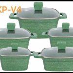 HK Granite 10pcs Pot Set (Square)