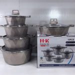 HK 10pcs Granite Pot Set (Round)