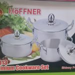 Hoffner Aluminum polished cookware set HF-3013