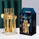 24pcs Gold Cutlery Set