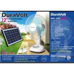 Duravolt 12 inches 3 in 1 rechargeable fan