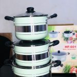 HOFFNER LEMON GREEN 6PCS NON STICK POT
