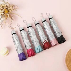 SILVER MINI UMBRELLA