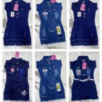 Jeans gown for kids