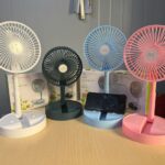 SX 5 INCHES TELESCOPIC RECHARGEABLE FAN & PHONE HOLDER
