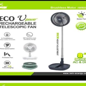 IWIN 8 INCHES RETRACTABLE RECHARGEABLE FAN