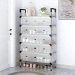 Dust proof shoe rack