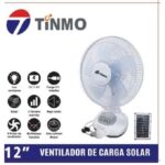 TINMO 12INCHES RECHARGEABLE FAN WITH PANEL AND BULBS