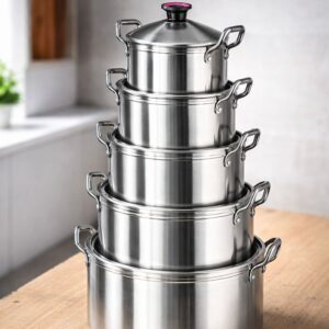 HF 1013 ALUMINIUM SET OF POTS (5 SETS)