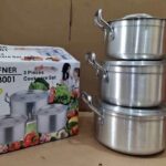 HF 3001 ALUMINIUM 3 SET OF POT