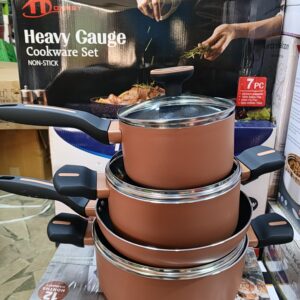 Honhey 7pieces Heavy Guage Cookware Set {Non Stick}