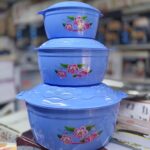 Adore 3 pcs round container set