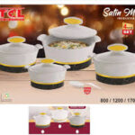 VTCL SATIN MARBLE INSULATED CASSEROLE BY 4PCS