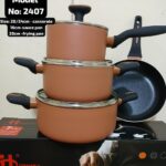 HDONHEY 7PCS HEAVY GAUGE COOKWARE SET