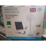 16 INCHES GOLDEN EYE ENGLAND RECHARGEABLE FAN WITH PANEL AND BULBS