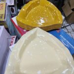 SET OF 33011 STONE DESIGN CERAMIC PLATE (6PCS)
