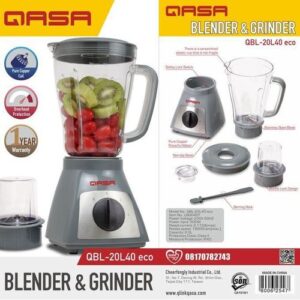 QASA 2L 500WATTS BLENDER GRINDER QBL-20L40 ECO