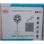 20WATTS EST 16 INCHES RECHARGEABLE FAN WITH PANEL