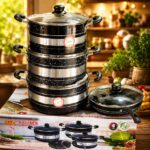 HOFFNER 8004 NON STICK POT WITH FRY PAN