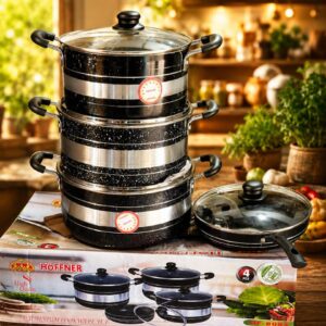 HOFFNER 8004 NON STICK POT WITH FRY PAN