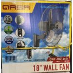 QASA 18 INCHES AC/DC WALL FAN WITH REMOTE AND IRON BASE(QWF-1801-acdc)