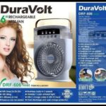 Duravolt 6" rechargeable mist fan