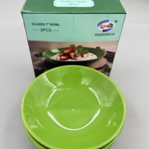 SMP 3PCS 7" GLAZED CERAMIC BOWL