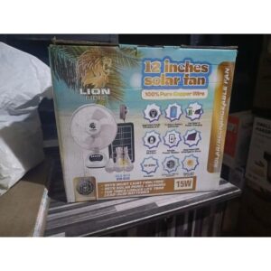 LION 12 INCHES TABLE FAN WITH BULBS AND PANEL