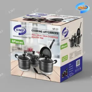SMP 8 Pieces Non Stick Pot NP-01